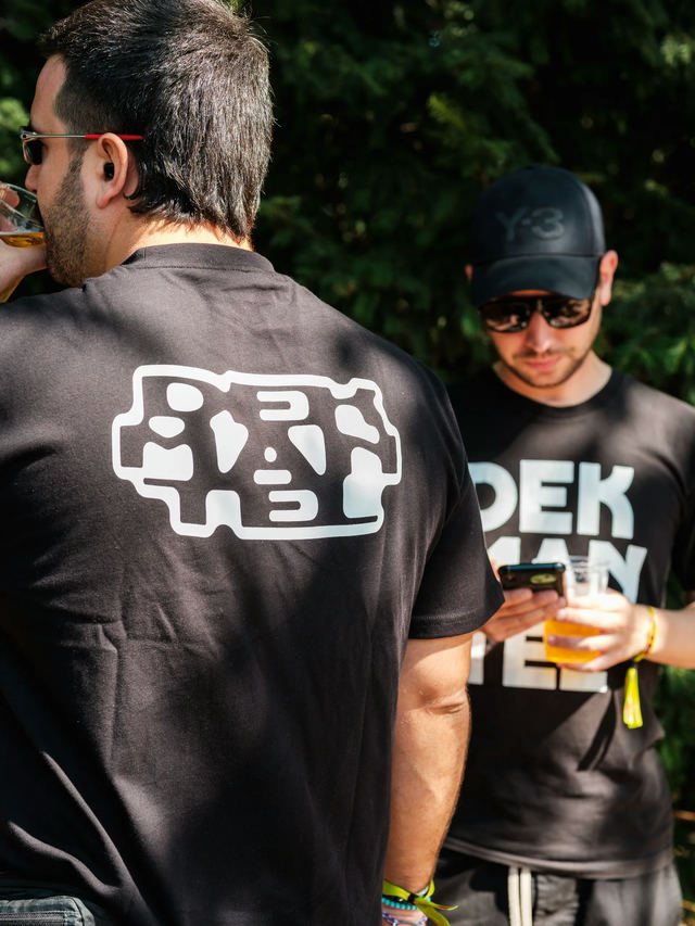 Essentials Fisheye Stacked Tee Black at Dekmantel Festival 2026, photo by Alex Heuvink